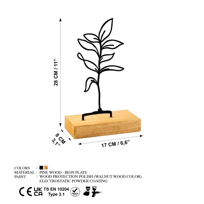Aberto Design Sapling - Black